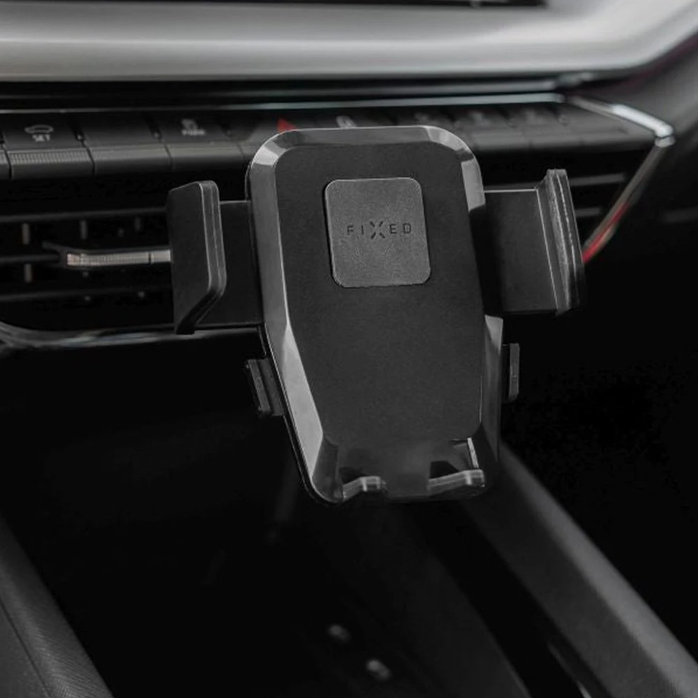 Fixed FIXED Iconiq Uniwersalny uchwyt automobilinis su mocowaniem do kratki, juoda