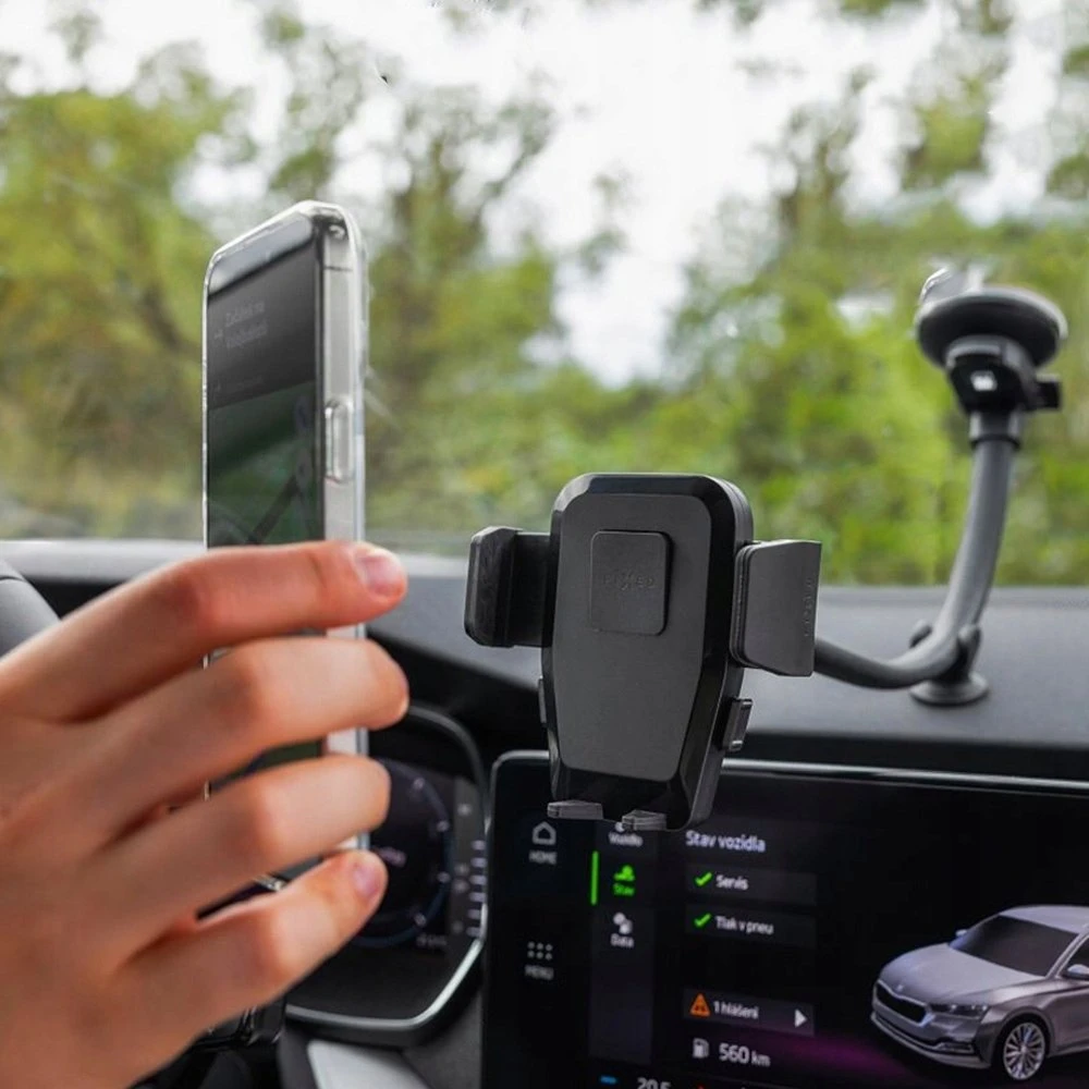 Fixed FIXED Iconiq Uniwersalny uchwyt automobilinis Flex XL na szybę lub deskę rozdzielczą, juoda