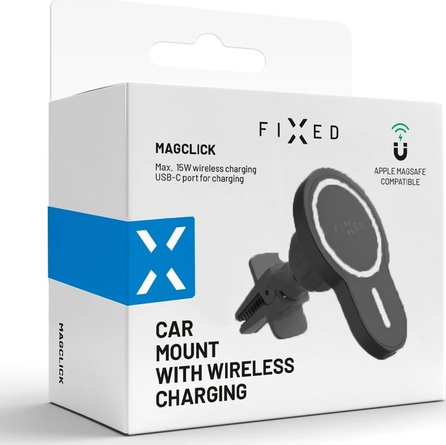 Fixed Ištaisyta MagClick XL | Laikiklis | Apple | iPhone 12/13/14 | Juodas