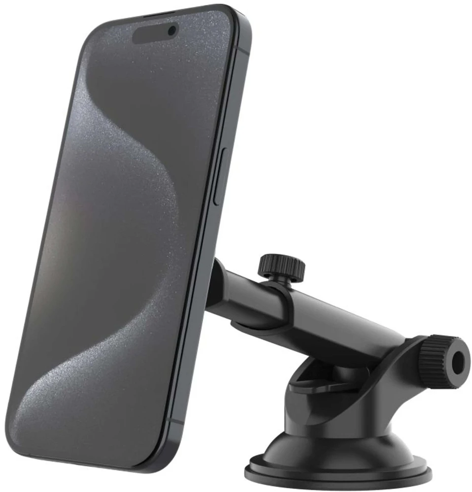 Fixed FIKSUOTAS „MagMount XL“ su siurbtuku stiklui arba prietaisų skydeliui su „MagSafe“ laikikliu, juodas