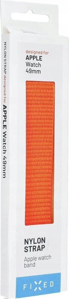 Fixed Fiksuotas | Sportiškas dirželis Apple Watch Ultra 49mm | 160-210 mm | Laikrodžio dirželis | Oranžinis | Nailonas