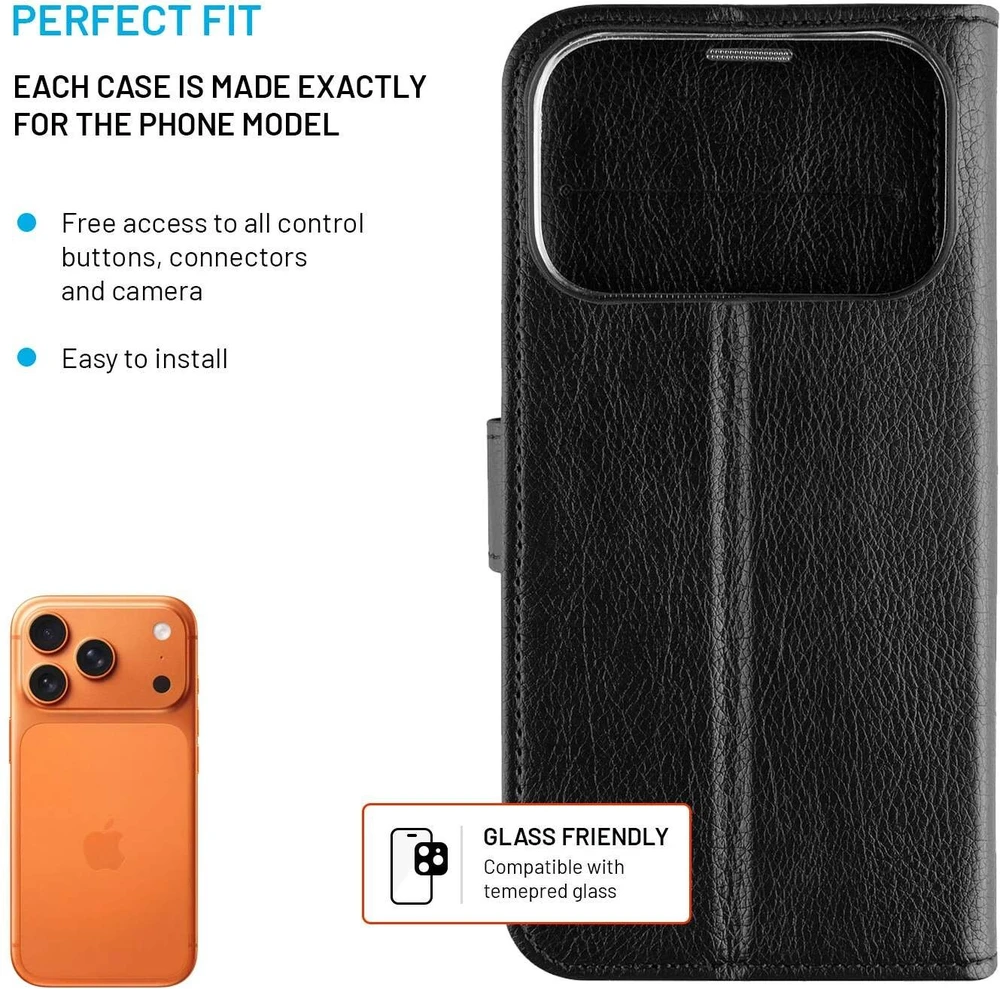 Dėklas FIXED Opus for Apple iPhone 17 Pro, juodas