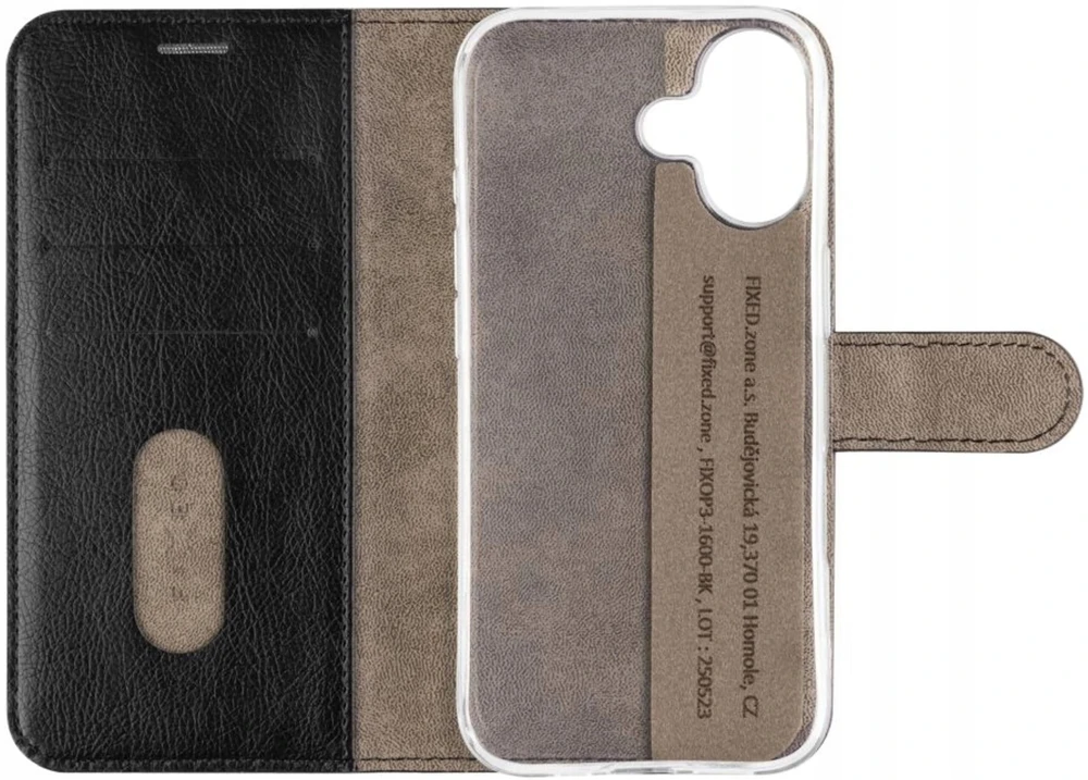 Dėklas FIXED Opus for Apple iPhone 17, juodas