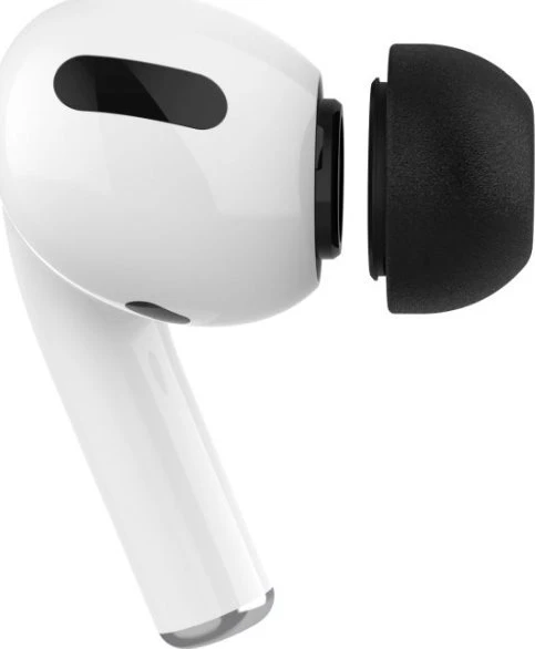Fixed Plugs Pro, 2 komplektai, dydis M | Kištukai | Apple | Airpods Pro/Pro 2 | Putplastis | Juodas