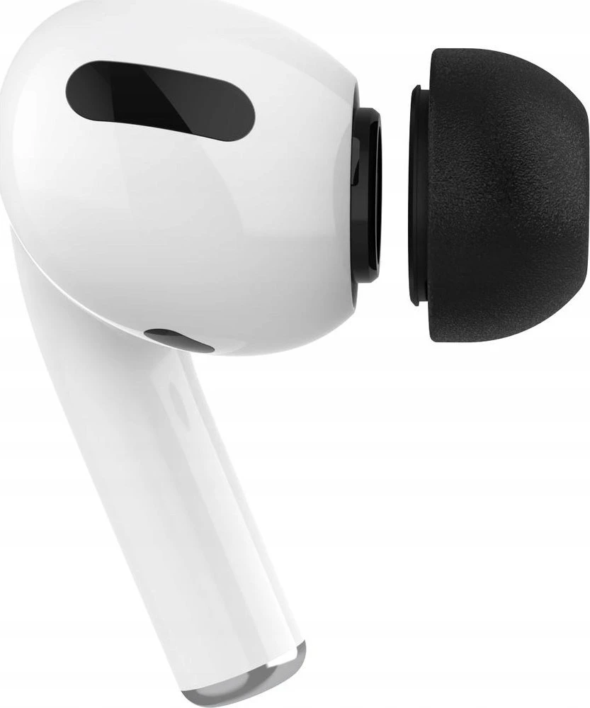 Fixed Plugs Pro, 2 komplektai, dydis S | Kištukai | Apple | Airpods Pro/Pro 2 | Putplastis | Juodas