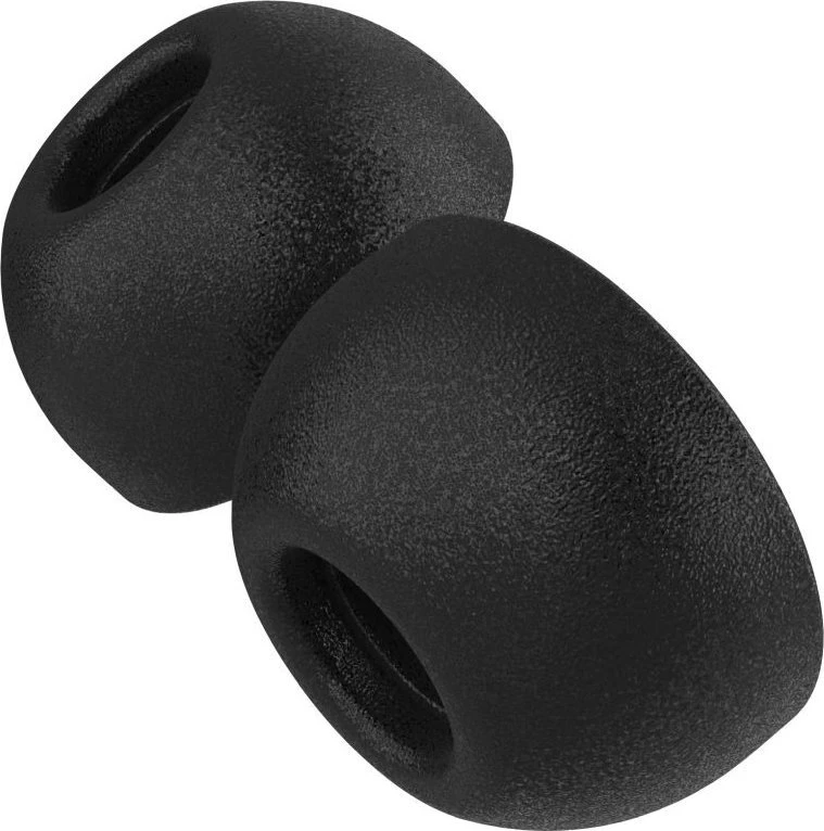 Fixed Plugs Pro, 2 rinkiniai, dydis XS | Kištukai | Apple | Airpods Pro/Pro 2 | Putplastis | Juodas