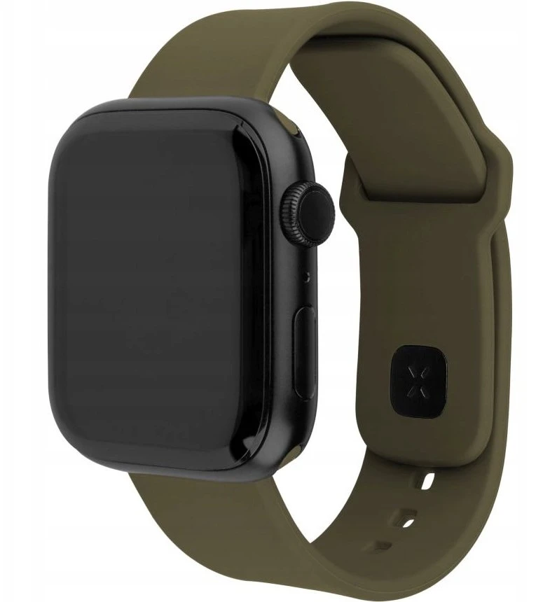 Fixed FIXED Silicone Sporty Strap Set dla Apple Watch 38/40/41 mm, oliwkowy