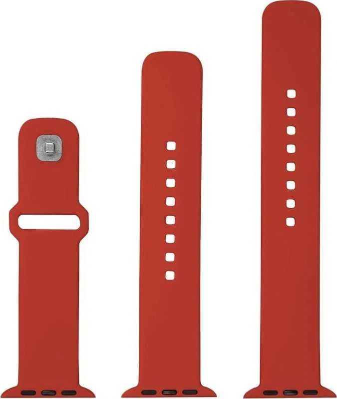 Fixed Ištaisyta | Sportiškas dirželio rinkinys Apple Watch Ultra 49mm | 180-250 mm | Raudona | Silikonas