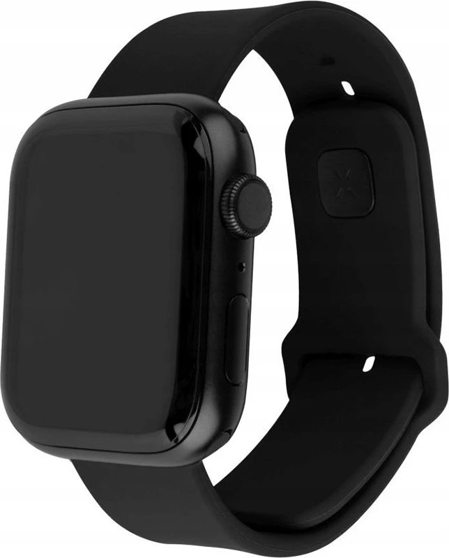 Fixed Fiksuotas | Sportiškas dirželio rinkinys Apple Watch Ultra 49mm | 180-250 mm | Juodas | Silikonas