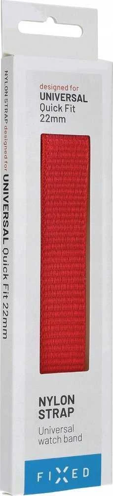 Fixed Ištaisyta | Sportiškas dirželis, skirtas Garmin QuickFit 22mm | 160-210 mm | Raudona | Nailonas