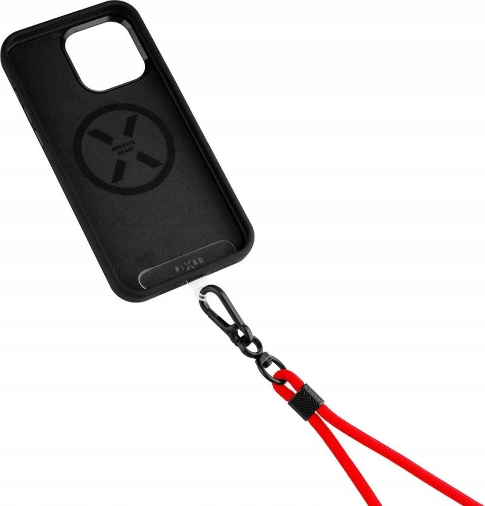 Dėklas Fixed FIXED Universal Lanyard for Mobile Phones - uniwersalna smycz do telefonu raudona - Garantija bezpieczeństwa.