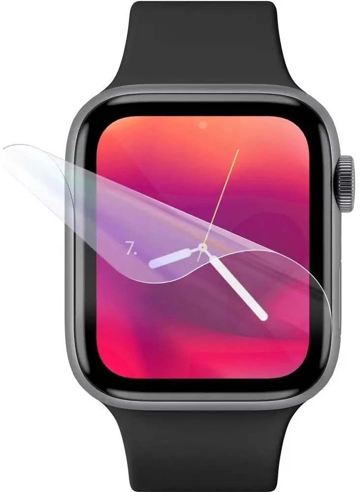 FIXED Invisible Protector TPU ekrano plėvelė, skirta Apple Watch 45 mm skaidriai