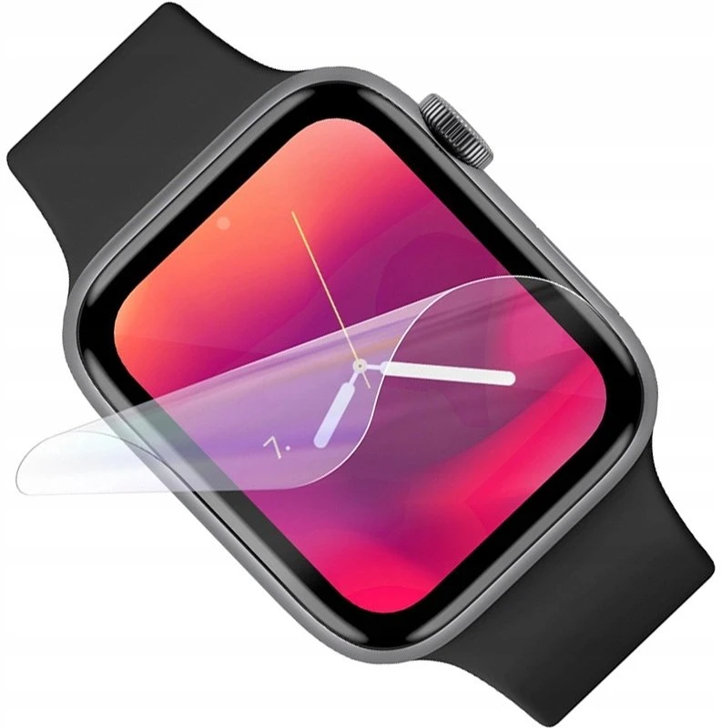 FIXED Invisible Protector TPU ekrano plėvelė, skirta Apple Watch 45 mm skaidriai
