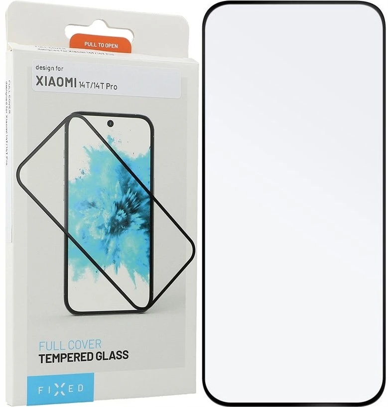 Fixed Fiksuotas ekrano apsauginis stikliukas | Xiaomi | 14T/14T Pro | Grūdintas stiklas | Juodas | Pilnas dangtelis 2.5D