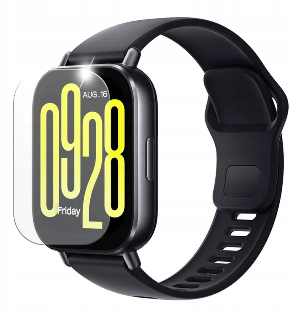 Grūdintas apsauginis stiklas FIXED, skirtas išmaniesiems laikrodžiams Xiaomi Redmi Watch 5 Active, 2 vnt. pakuotėje, permatomas