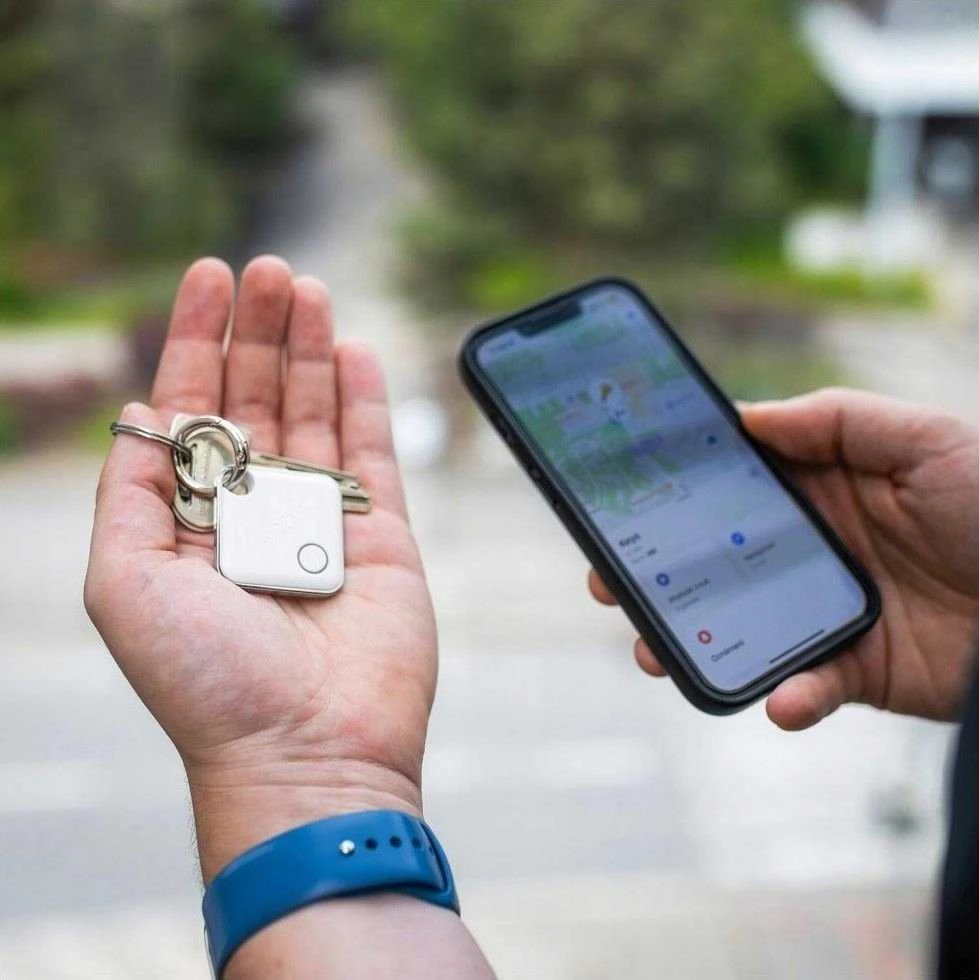 FIXED Smart tracker Tag su Apple Find My palaikymu (2 vnt) juoda+balta
