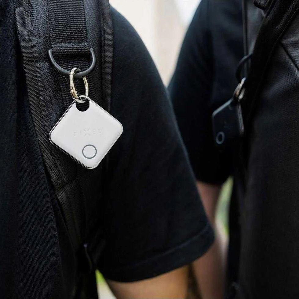 FIXED Smart tracker Tag su Apple Find My palaikymu (2 vnt) juoda+balta