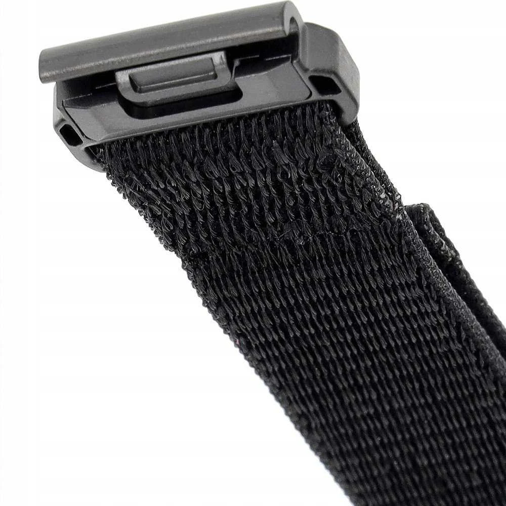 Fixed Ištaisyta | Sportiškas dirželis, skirtas Garmin QuickFit 22mm | 160-210 mm | Juodas | Nailonas