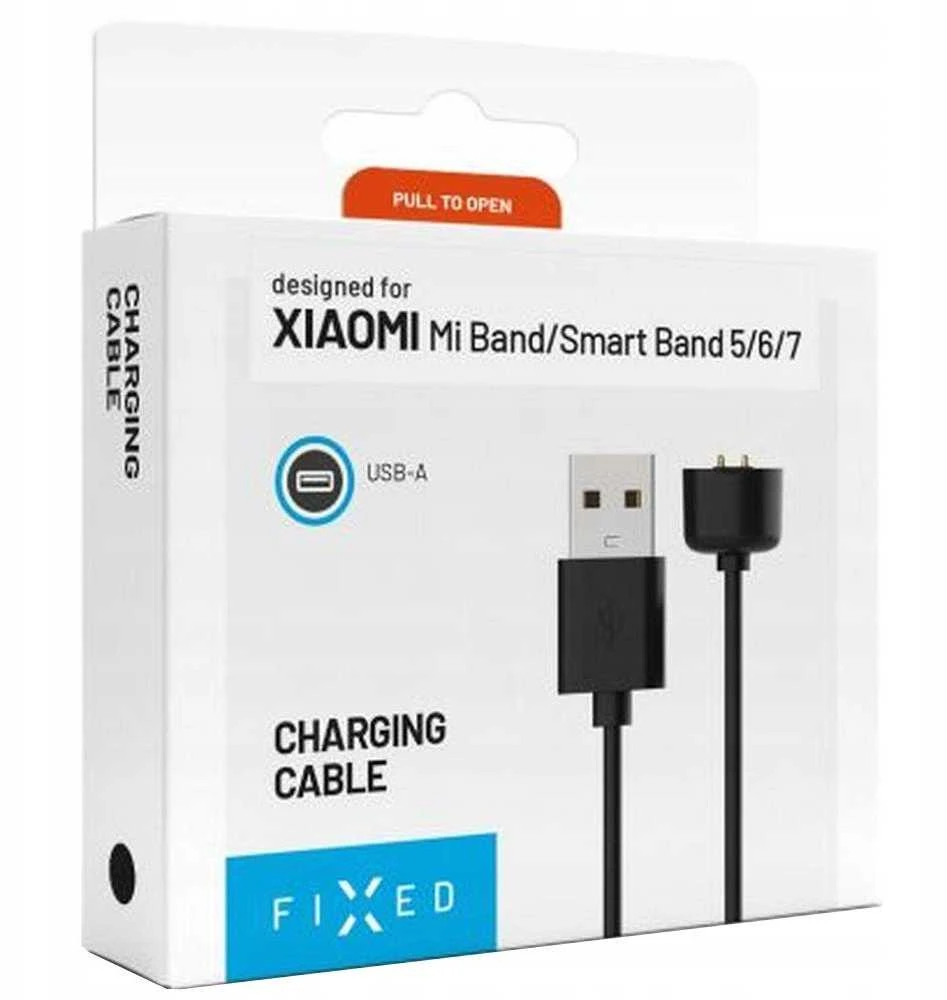 Fixed Ištaisyta | USB-A įkrovimo laidas, skirtas Xiaomi Mi Band/Smart Band 5/6/7 | FIXDW-989