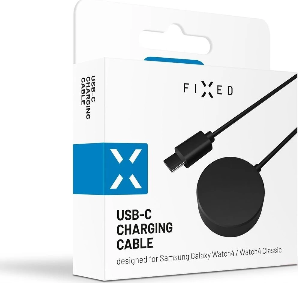 Fixed Ištaisyta | USB-C įkrovimo laidas, skirtas Samsung Galaxy Watch 3/4/5/6/7/Active/Ultra | FIXDW-780