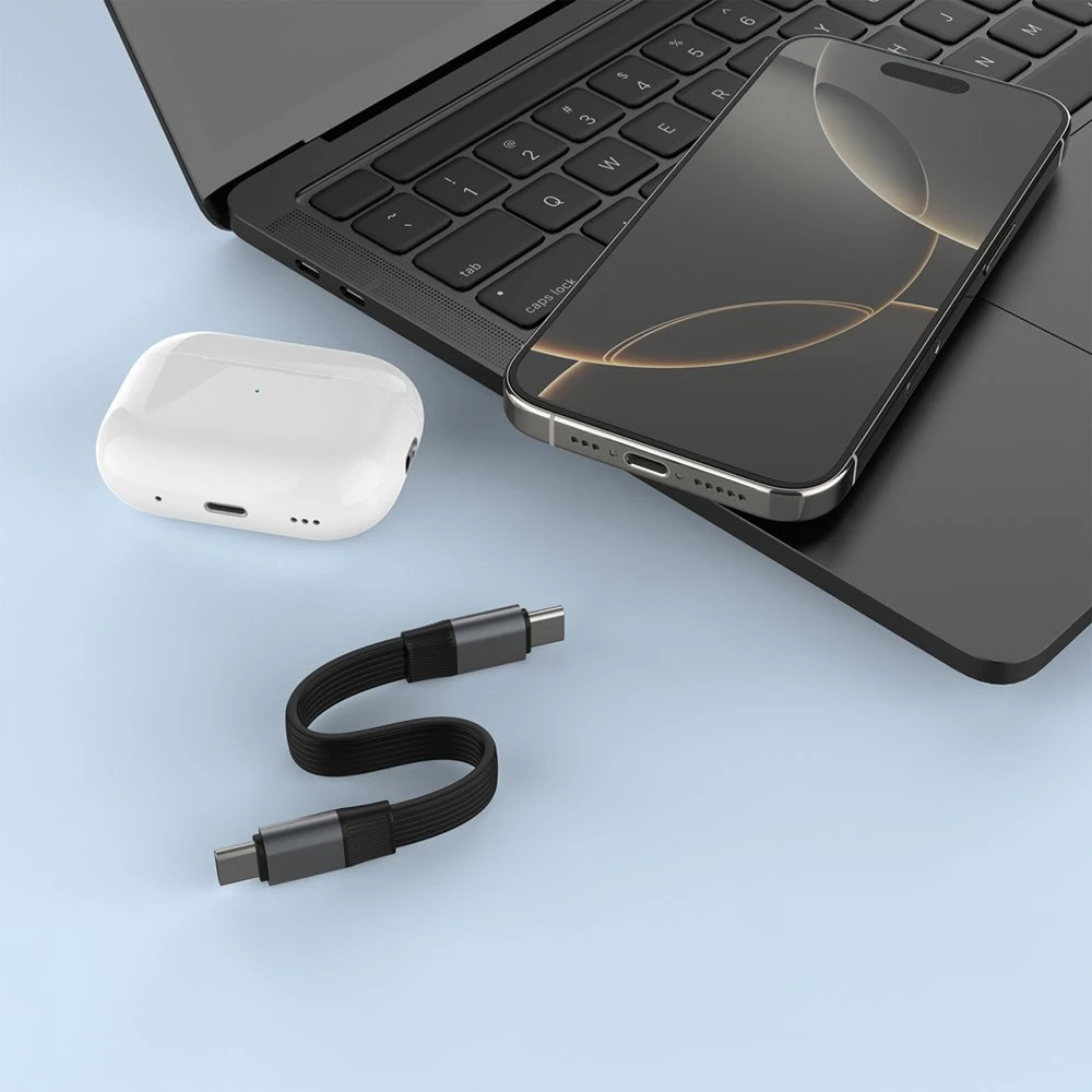 FIXED Clip Cable USB-C 240W, juodas