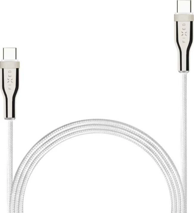 Fixed Ištaisyta Ištaisyta | Pintas kabelis USB-C/USB-C, 2m, 100W | FIXDB-CC2-WH