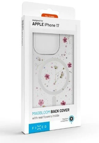 Dėklas Fixed „MagBloom“ | Galinis dangtelis | „Apple“ | „iPhone 17“ | TPU | Rausvai slyvų spalvos