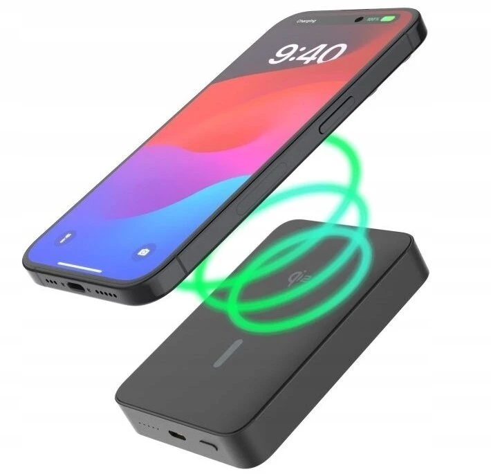 Fixed MagZen 10 Crystal Qi2 standard 10 000 mAh juodas