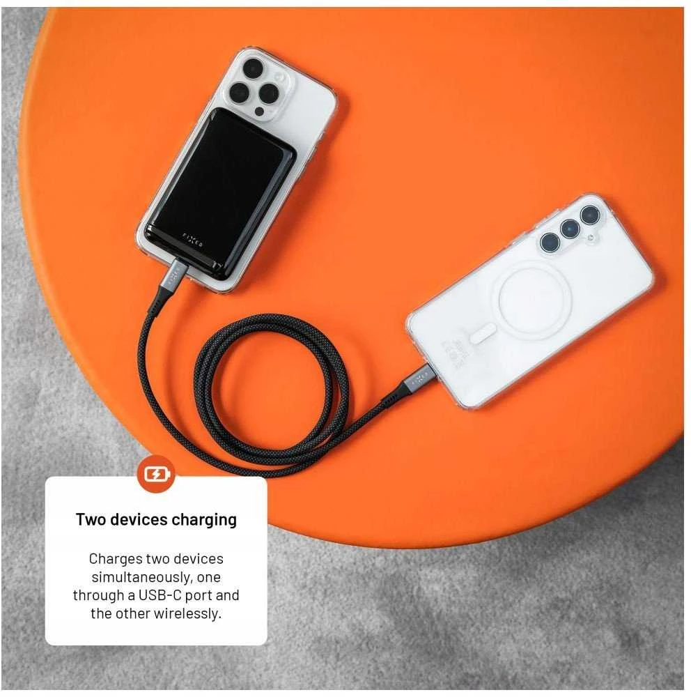 Fixed Pataisytas MagZen 10 Pro su Qi2 belaidžiu įkrovimu ir MagSafe palaikymu 10000 mAh juoda