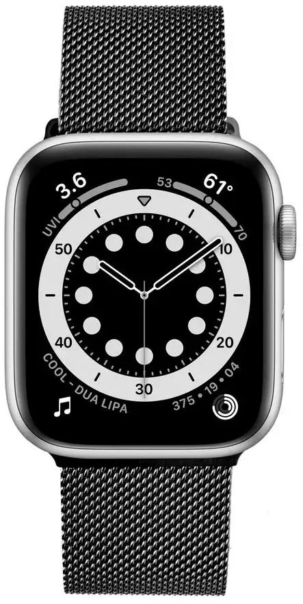 Fixed Fiksuotas | Tinklinis dirželis „Apple Watch“ 38/40/41 mm | Juodas
