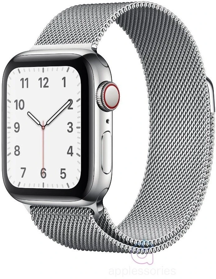Fixed Fiksuotas | Tinklinis dirželis, skirtas „Apple Watch“ 38/40/41 mm | Sidabrinis
