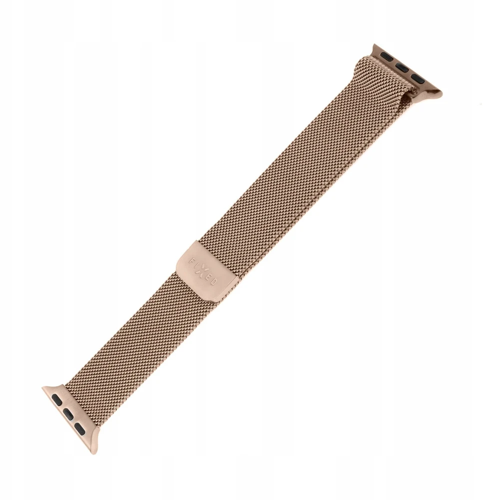 Fixed | Mesh Strap with Quick Release 20mm for Išmanusis laikrodis | Rose auksinis
