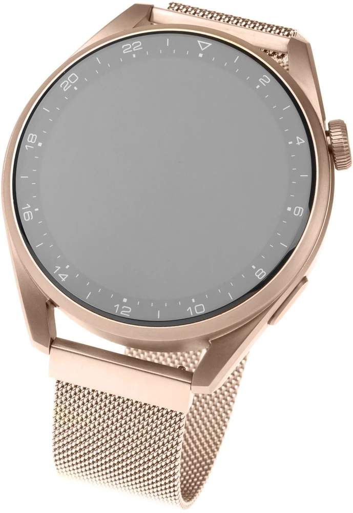 Fixed | Mesh Strap with Quick Release 22mm for Išmanusis laikrodis | Rose auksinis