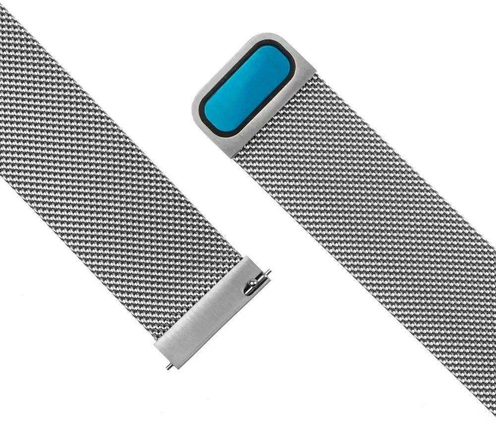 Fixed | Mesh Strap with Quick Release 22mm for Išmanusis laikrodis | Sidabrinis