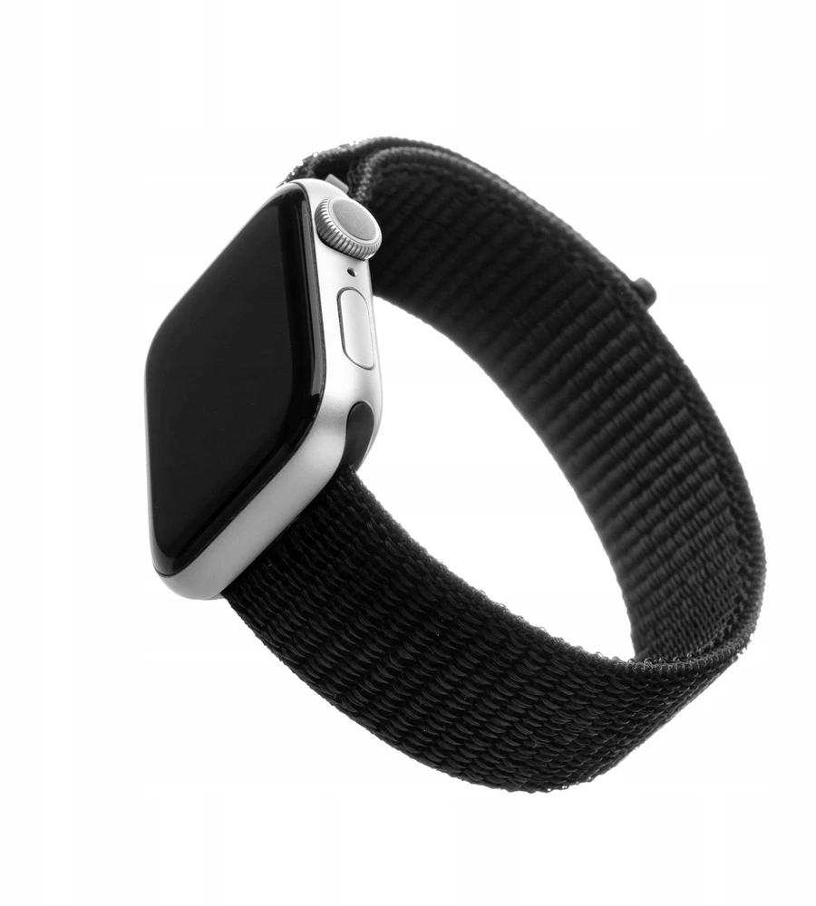 FIXED Nylon apyrankė skirta Apple Watch 38/40/41 mm juodos spalvos