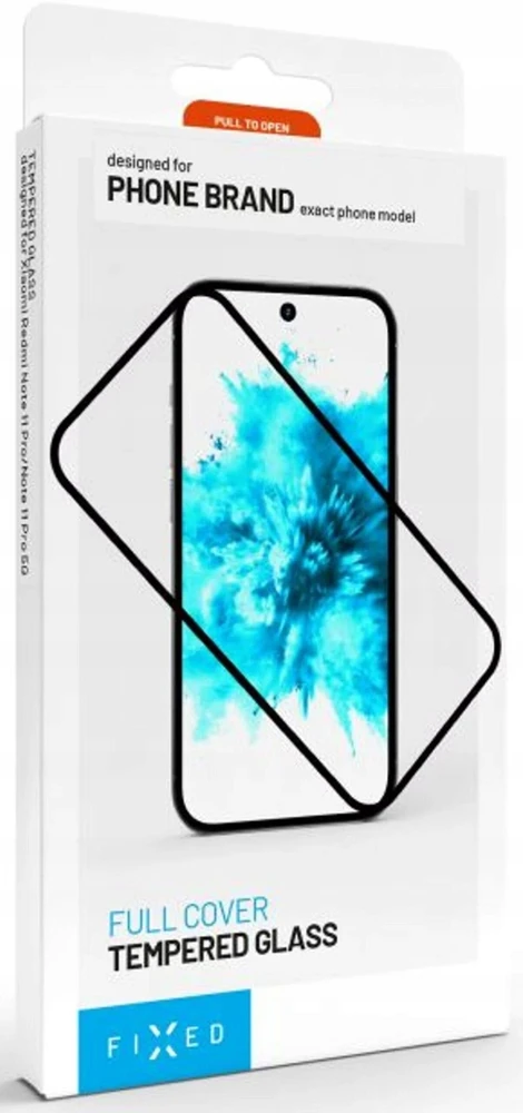Fixed Ochronne grūdintas stiklas FIXED Full-Cover dla Xiaomi 15T, juoda