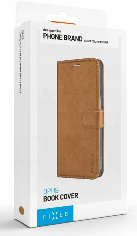 Fixed Opus | Knygų dėklas | Samsung | Galaxy A57 5G | Sintetinė oda | Ruda
