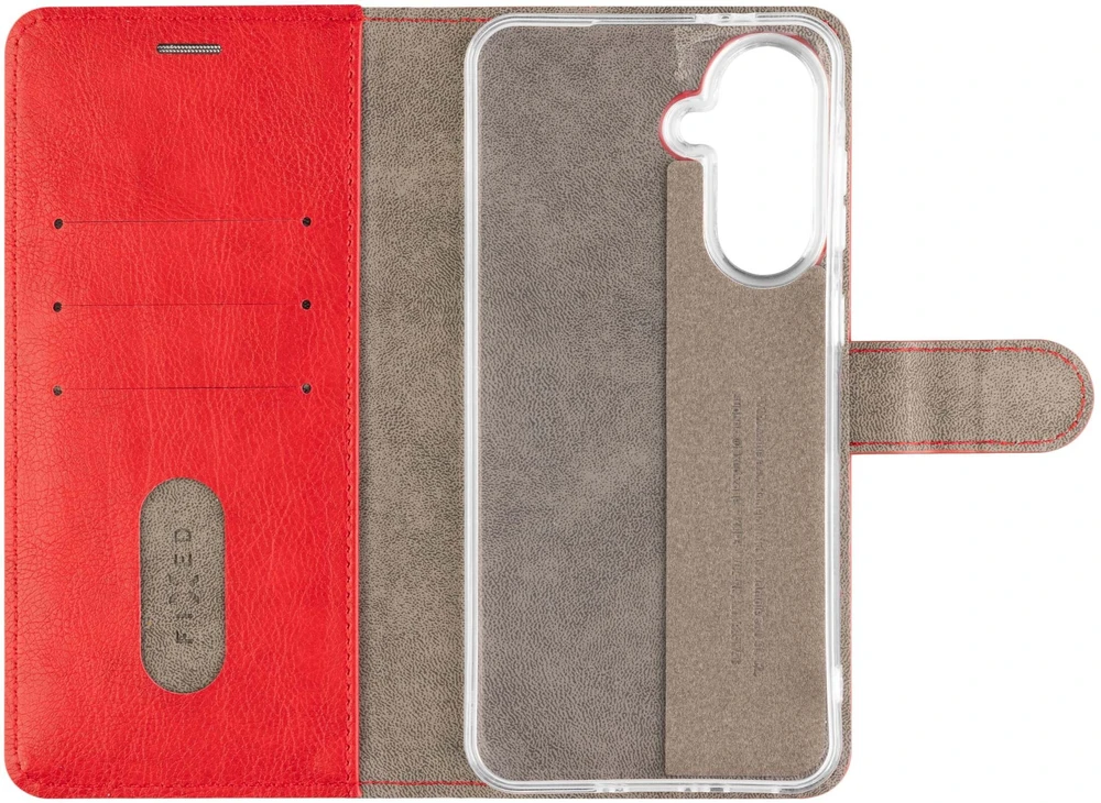 Fixed Opus | Knygų dėklas | Samsung | Galaxy A37 5G | Sintetinė oda | Raudona