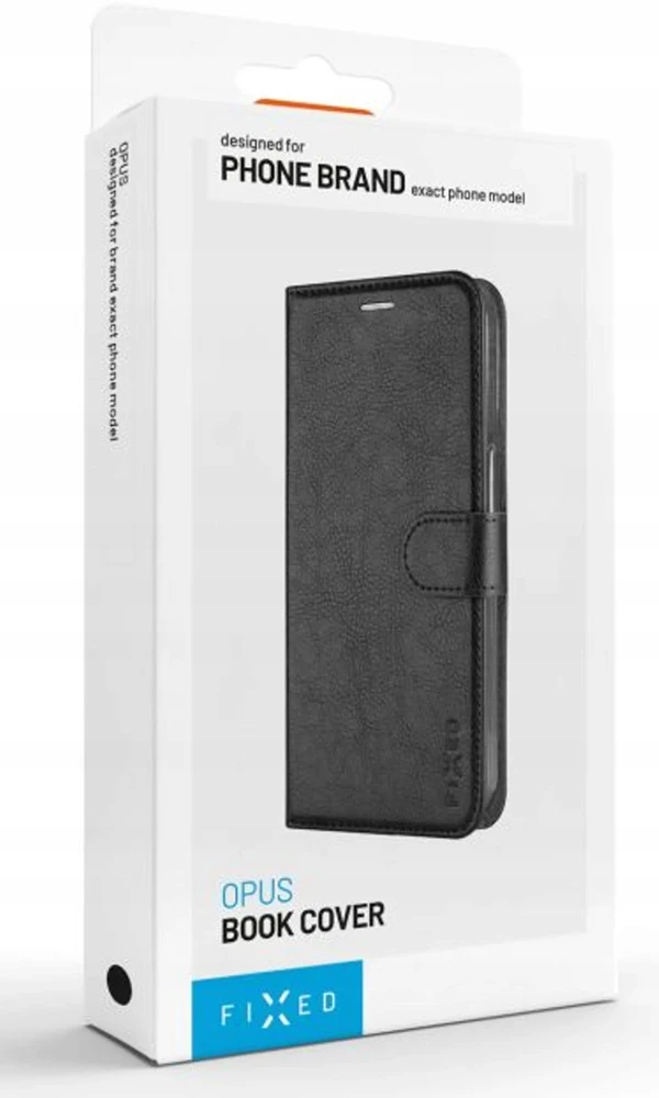 Fixed Opus | Knygų dėklas | Samsung | Galaxy A57 5G | Sintetinė oda | Juodas