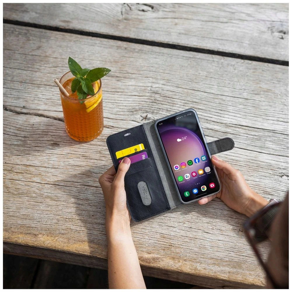 Fixed Opus | Knygų dėklas | Samsung | Galaxy A57 5G | Sintetinė oda | Juodas