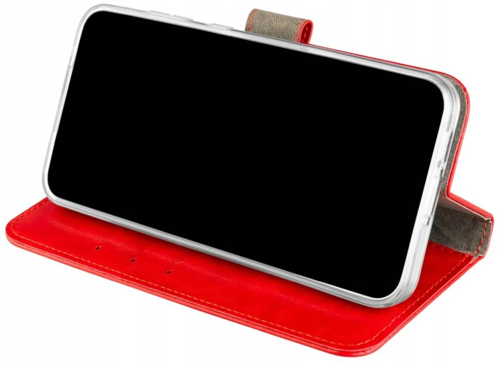 Fixed Fiksuotas Opus | Knygų dėklas | Samsung | Galaxy A57 5G | Sintetinė oda | Raudona