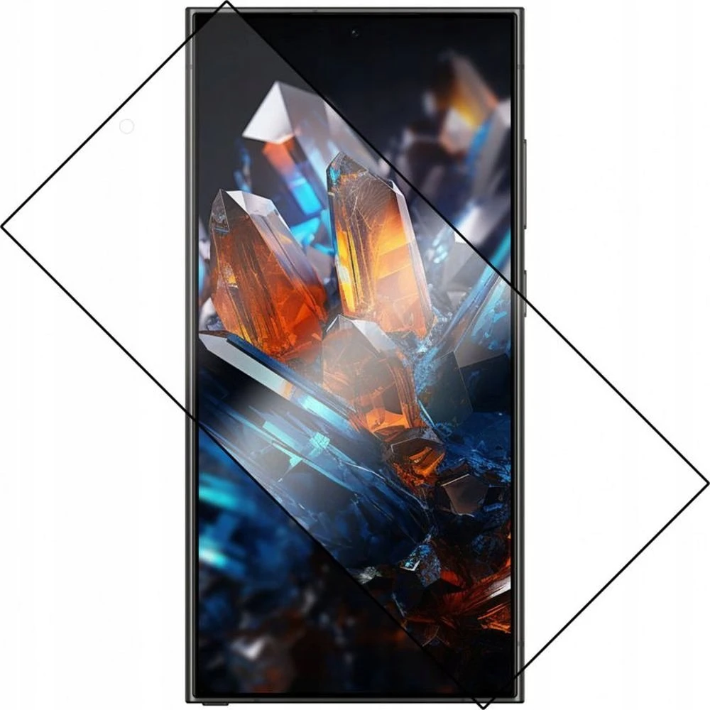 Fixed Premium grūdintas stiklas ochronne FIXED Armor su aplikatorem do Samsung Galaxy S24 Ultra juoda