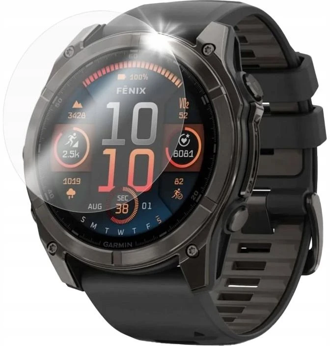 Fixed pro Ochronne grūdintas stiklas na smartwatch Garmin Fénix 8 (51 mm), 2 sztuki, skaidrus