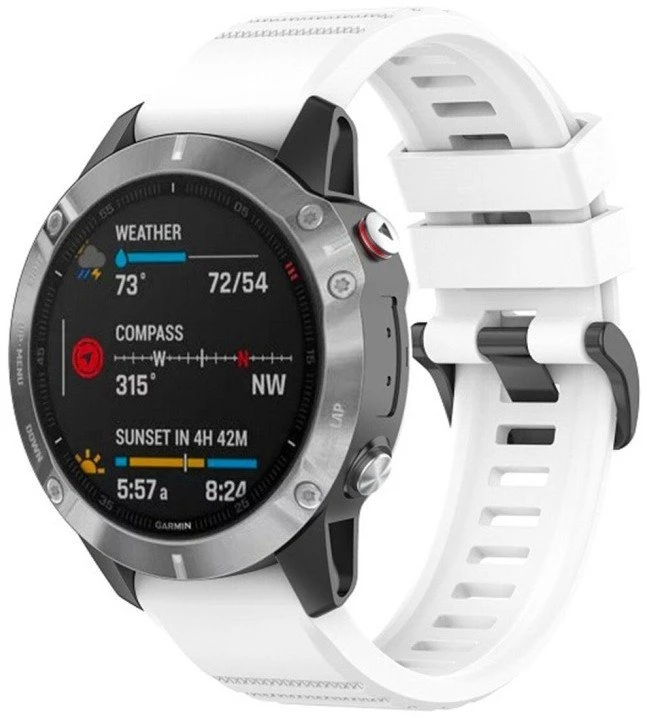 Garmin Fiksuotas „QuickFit“ silikoninis dirželis, 22 mm, baltas