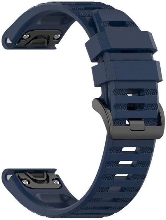 FIXED silikoninis dirželis Silikoninis dirželis skirtas Garmin QuickFit 22mm mėlynas