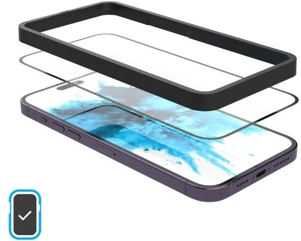 Fixed Fiksuota ekrano apsauga | Apple | iPhone 17 Pro Max | Stiklas | Juodas