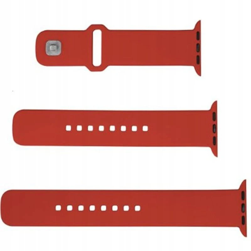 Fixed Ištaisyta | Sportiškas dirželio rinkinys Apple Watch 42/44/45 mm | 170-235 mm | Raudona | Silikonas