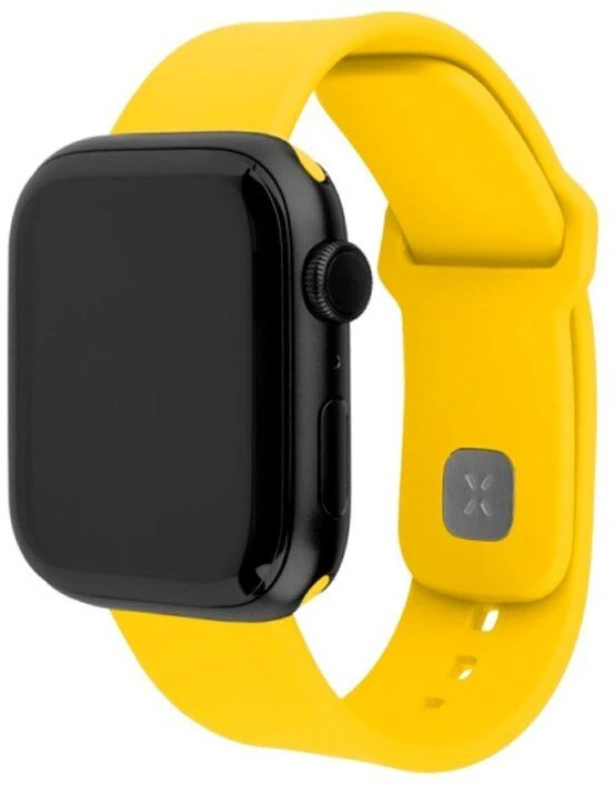 Fixed Silicone Sporty Strap Set dla Apple Watch 38/40/41 mm, geltona