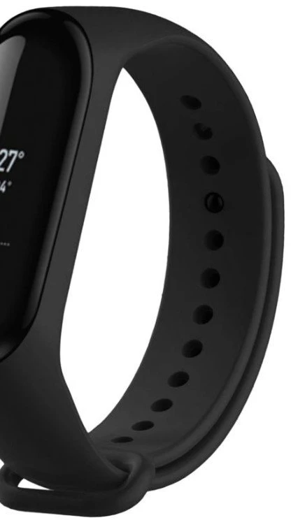 Fixed Fiksuotas | Silikoninis dirželis, skirtas „Xiaomi Mi Band 3/4“ | Juodas