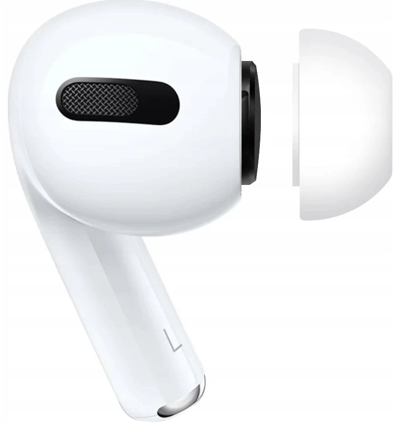 Silikoninės ausų kištukų dangtelės FIXED, skirtos Apple AirPods Pro 3, 2 rinkiniai, dydis S